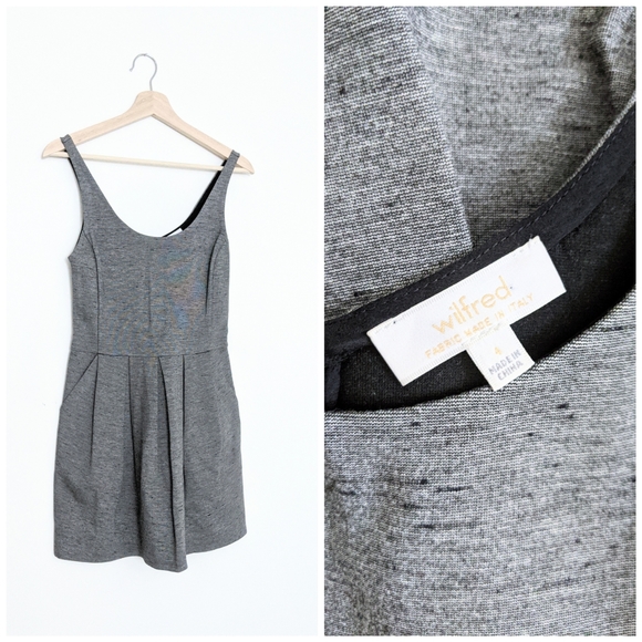 Wilfred Dresses & Skirts - Aritzia Wilfred Harmonie Heather Gray Dress, 4